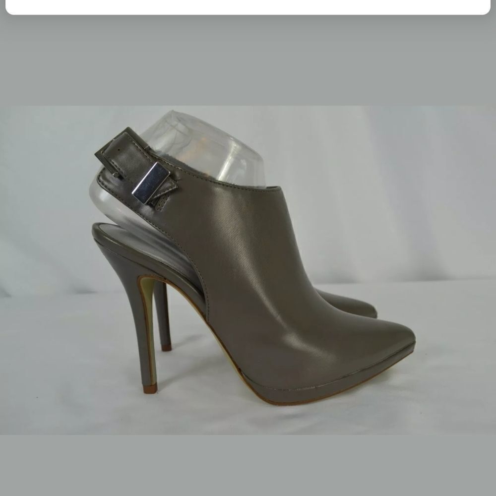 LIMELIGHT MIKAYLA-SZ 8 Gray FAUX LEATHER 4 3/4" HE